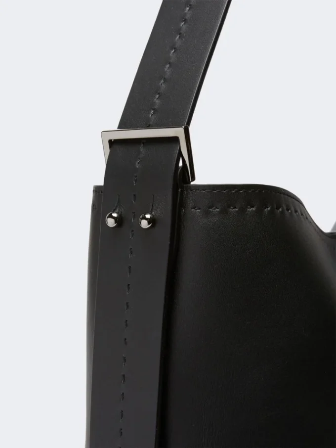 – borsa in pelle archetipo media, nera – borsa in pelle archetipo media, nera