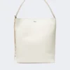 – borsa in pelle archetipo medium, bianca