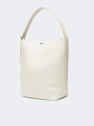 – borsa in pelle archetipo medium, bianca