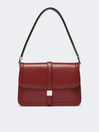 Borsa in pelle naturale, bordeaux