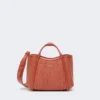 Borsa marina extra-small effetto rafia intrecciata, color terracotta Borsa marina extra-small effetto rafia intrecciata, color terracotta