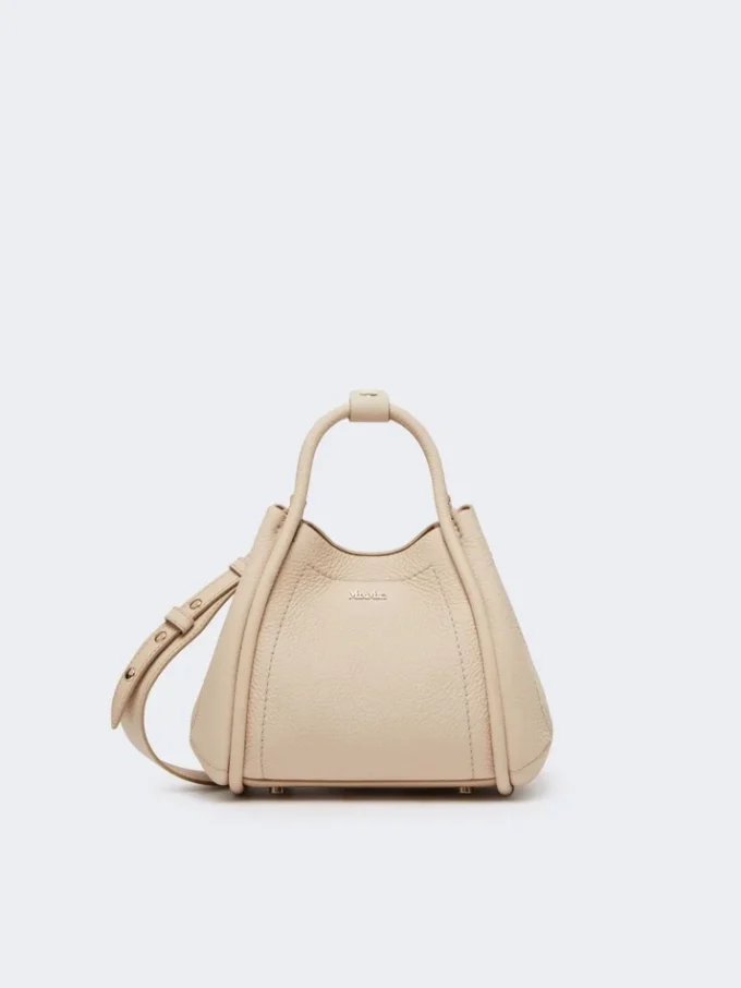 Borsa marina in pelle extra-small, color ghiaccio Borsa marina in pelle extra-small, color ghiaccio