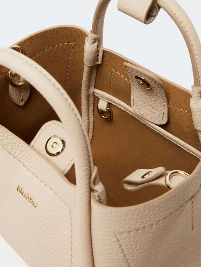 Borsa marina in pelle extra-small, color ghiaccio Borsa marina in pelle extra-small, color ghiaccio