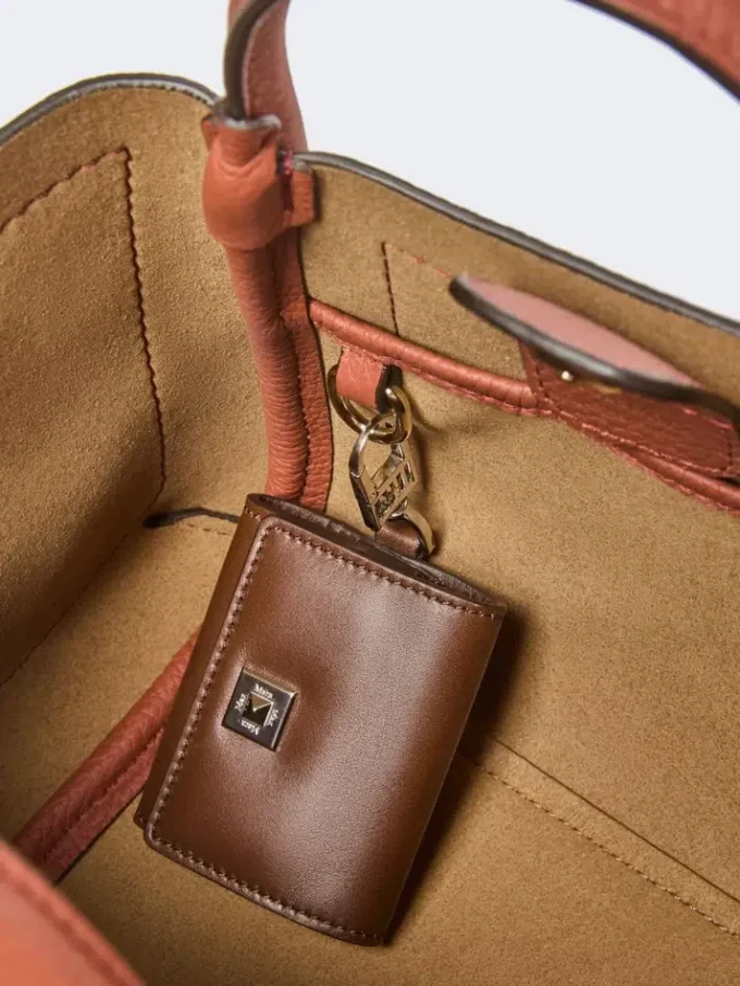 Borsa marina in pelle extra-small, color ruggine Borsa marina in pelle extra-small, color ruggine