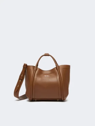 Borsa marinara in pelle extra-small, marrone bronzo