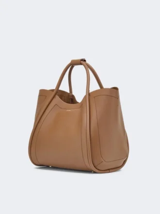 Borsa Marine in pelle, marrone bronzo