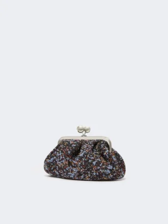 Borsa Pasticcino in bouclé di lana, avio