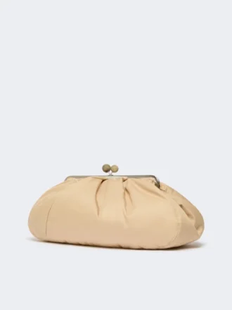 Borsa Pasticcino in gabardine tecnica imbottita extra-large, beige