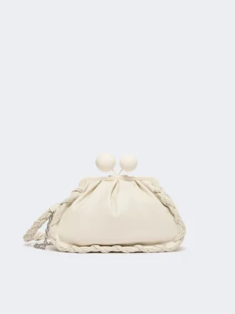 Borsa Pasticcino in nappa media, avorio