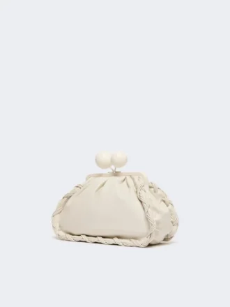 Borsa Pasticcino in nappa media, avorio