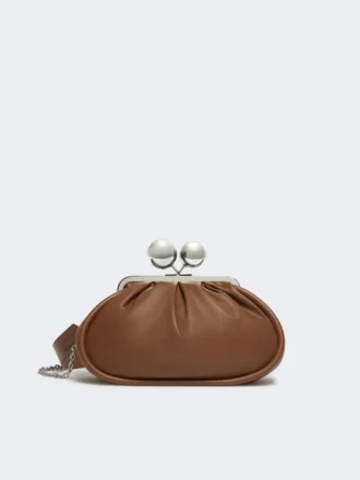 Borsa Pasticcino media in nappa lucida, color tabacco Borsa Pasticcino media in nappa lucida, color tabacco