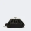 Borsa Pasticcino media in pelle di montone, nera