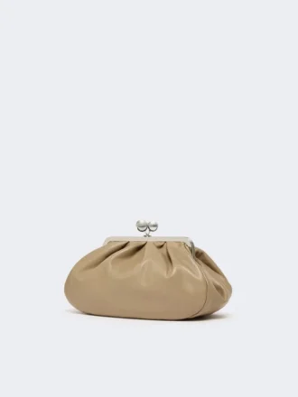 Borsa Pasticcino media in pelle di montone, tortora