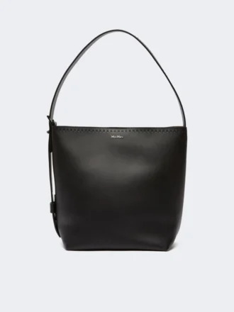 Borsa piccola in pelle Archetipo, nera
