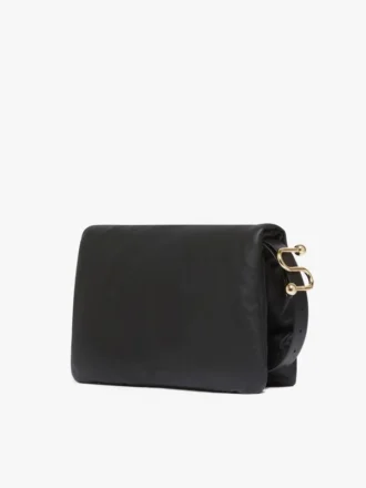 Borsa Soffy imbottita in nappa, nera