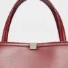 Borsa tote in pelle, bordeaux