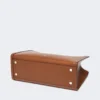 Borsa tote in pelle, color tabacco Borsa tote in pelle, color tabacco