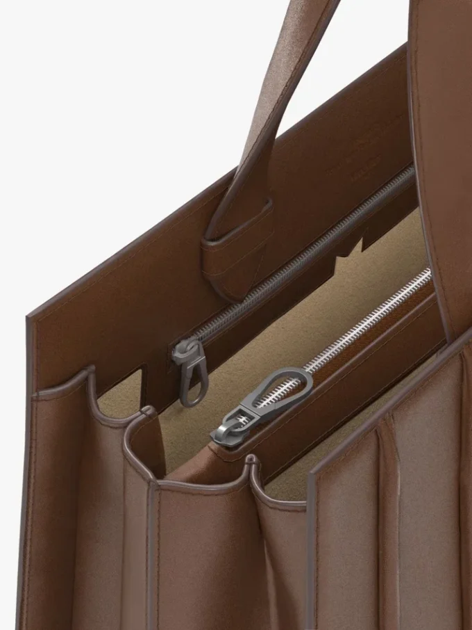 Borsa Whitney 7 di Max Mara – grande, marrone ambra Borsa Whitney 7 di Max Mara – grande, marrone ambra