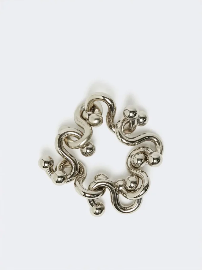 Bracciale metallico, argento Bracciale metallico, argento
