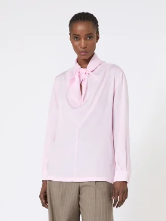 Camicetta in charmeuse di seta, rosa