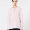 Camicetta in crêpe de chine di seta, rosa