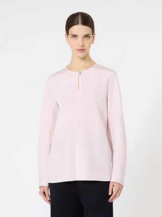 Camicetta in crêpe de chine di seta, rosa