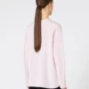 Camicetta in crêpe de chine di seta, rosa