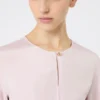 Camicetta in crêpe de chine di seta, rosa