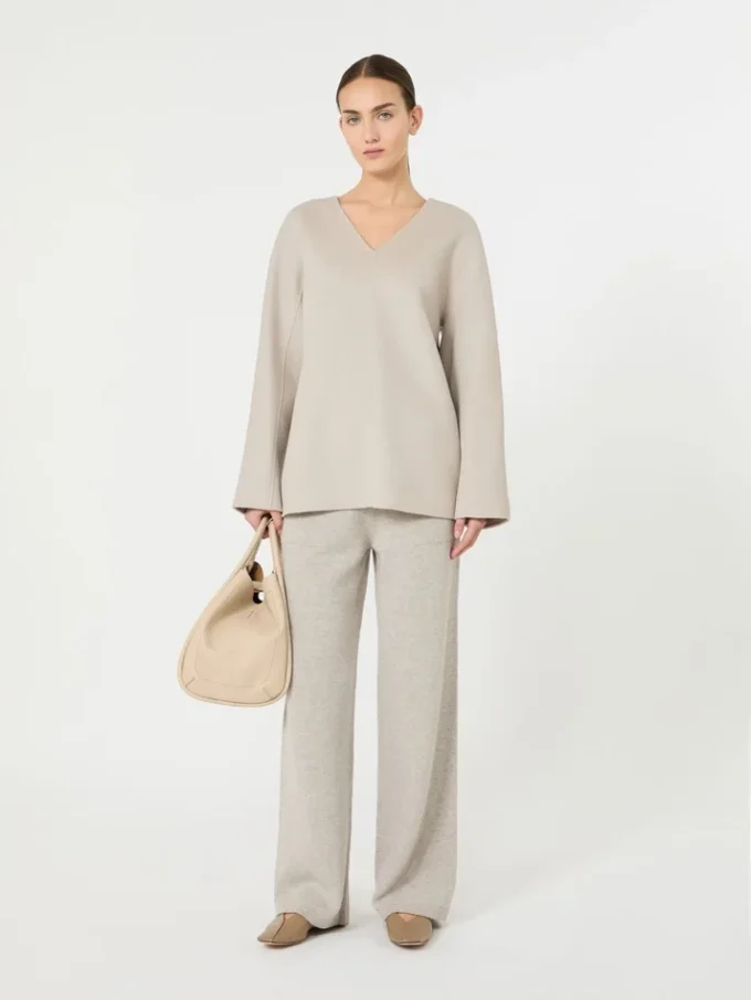 Camicetta in lana, beige Camicetta in lana, beige