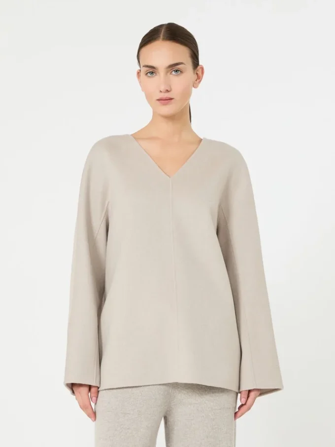 Camicetta in lana, beige Camicetta in lana, beige