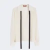 Camicetta in seta con fiocco, beige Camicetta in seta con fiocco, beige
