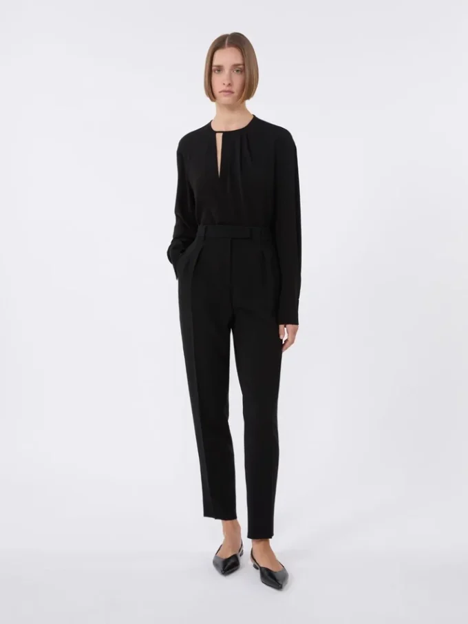 Camicetta leggera in cady, nero Camicetta leggera in cady, nero