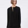 Camicetta leggera in cady, nero Camicetta leggera in cady, nero