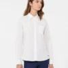 Camicia classica in cotone, bianco ottico