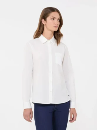 Camicia classica in cotone, bianco ottico Camicia classica in cotone, bianco ottico