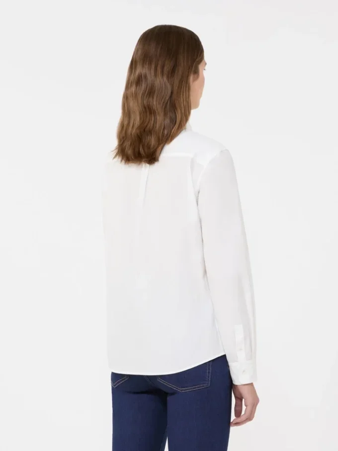 Camicia classica in cotone, bianco ottico