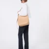 Camicia corta in cotone con plissettatura sul retro, bianco ottico