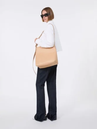 Camicia corta in cotone con plissettatura sul retro, bianco ottico