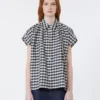 Camicia in cotone e ramiè Batavia, blu navy Camicia in cotone e ramiè Batavia, blu navy
