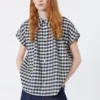 Camicia in cotone e ramiè Batavia, blu navy Camicia in cotone e ramiè Batavia, blu navy