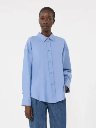 Camicia in cotone oxford, azzurro Camicia in cotone oxford, azzurro