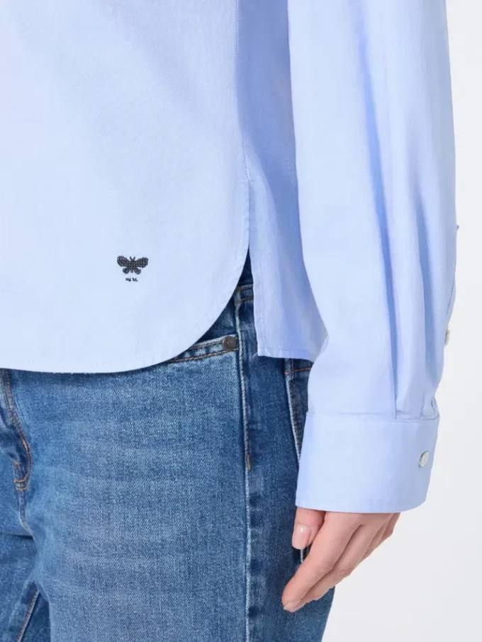 Camicia in cotone oxford, azzurro