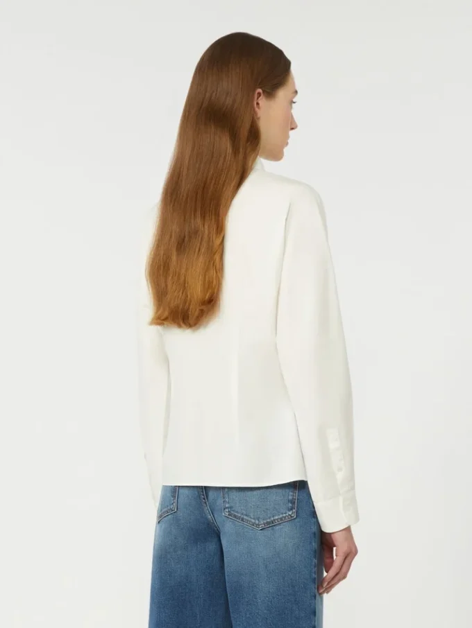 Camicia in cotone oxford, bianca