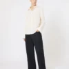 Camicia in crêpe de chine di seta, avorio Camicia in crêpe de chine di seta, avorio