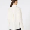 Camicia in crêpe de chine di seta, avorio Camicia in crêpe de chine di seta, avorio