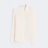 Camicia in crêpe de chine di seta, avorio Camicia in crêpe de chine di seta, avorio