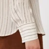 Camicia in crêpe de chine stampato, rosa