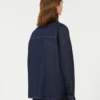 Camicia in denim di cotone, blu navy