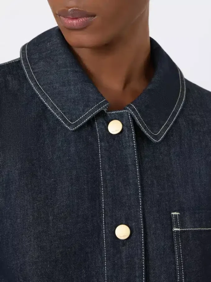 Camicia in denim di cotone, blu oltremare