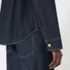 Camicia in denim di cotone, blu oltremare